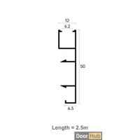 5cm Curved Clip-On Skirting Board | FLL-A-36-A5 Surface Aluminum Baseboard | DoorHub UAE